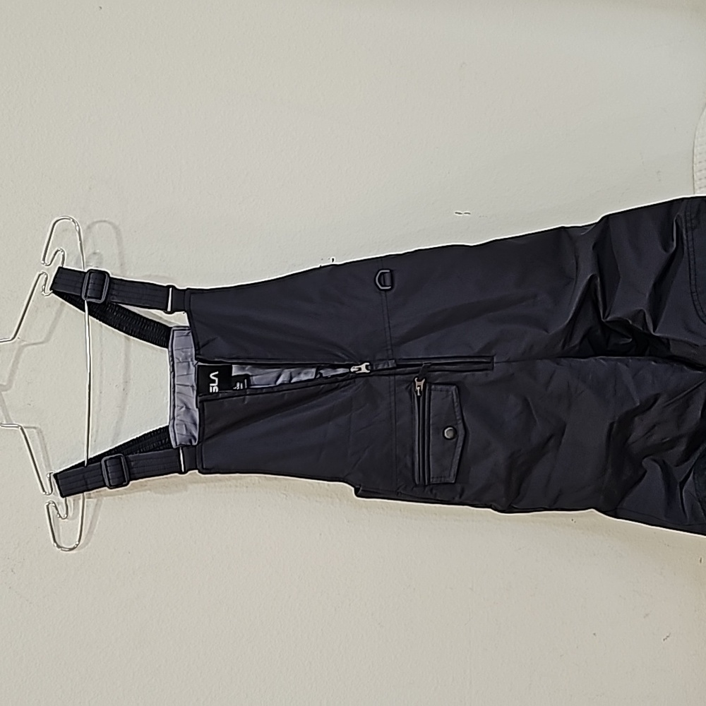 TSLA Snow Bib Overalls waterproof Size L (14/16) Youth Navy Blue